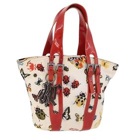 Bolso VERSACE Canvas Multicolor Silver Auth 206132