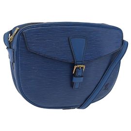 Borsa a tracolla LOUIS VUITTON Epi Jeune Fille MM Blu M52155 LV Auth 202822