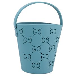 Bolsa de mão GUCCI Rubber Blue 723051 Auth 206264M