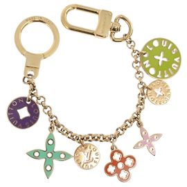 LOUIS VUITTON Porte Cles Chainne Looping Metal Multicolor M66005 LV Auth mr3034A