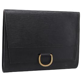 Borsa a Pochette LOUIS VUITTON Epi Jena Black M52722 LV Auth bs37134
