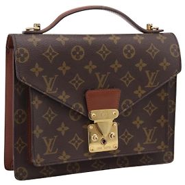 Borsa a mano LOUIS VUITTON Monogram Monceau26 M51187 LV Auth ep15920