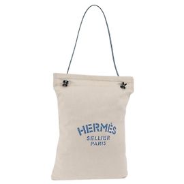 Hermès HERMES Sac Aline Shoulder Bag Canvas Beige Auth 204926A