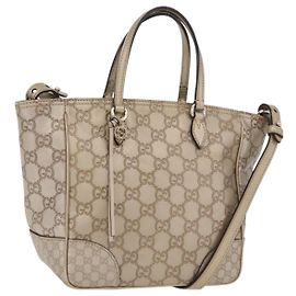 GUCCI GG Canvas Guccissima Handtasche 2-Wege Gold 353121 Auth ka6419