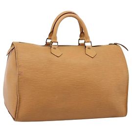 Bolsa de mão LOUIS VUITTON Epi Speedy 35 Zipangu Gold LV Auth 206327
