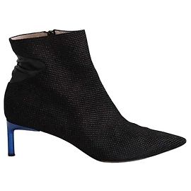 Autre Marque Botas Bettina Vermillon em couro preto
