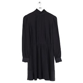 Red Valentino Kleid aus Seide Schwarz