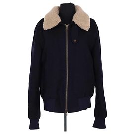 Ami Wollmantel marineblau
