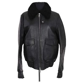 Ami Lederjacke Schwarz