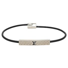 Bracelete Louis Vuitton Champs Elysees com banho de paládio preto