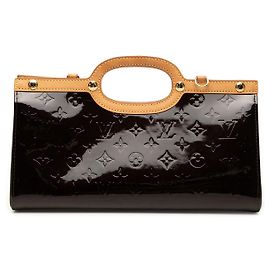 Bolsa Satchel Louis Vuitton Monogram Vernis Roxbury Drive Purple