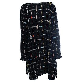 Mauro Grifoni, vestido com estampa fantasia