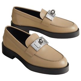 Hermès Hot Loafer in Beige Leder, Größe 38