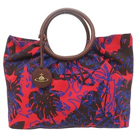 Borsa in pelle e tela Vivienne Westwood
