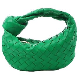 Borsa a mano Bottega Veneta Jodie Mini Intrecciato in pelle Verde