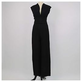 Autre Marque Tuta senza maniche con cintura Odd Muse Black