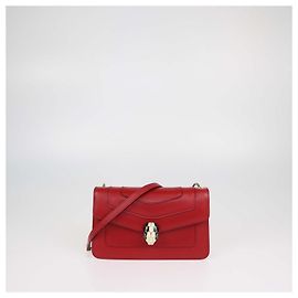 Bulgari Bolso de hombro Bvlgari Serpenti Forever de piel roja