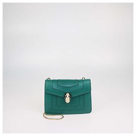 Bulgari Bolso bandolera Bvlgari Serpenti Forever de piel verde