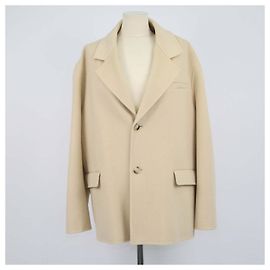Blazer oversized boxy Nanushka Sea Cream de lana y seda