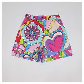 Pantalón corto estampado de algodón multicolor Dolce & Gabbana