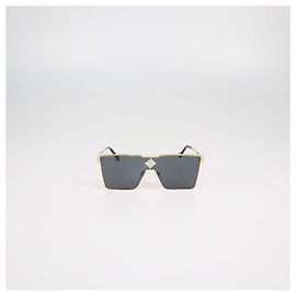 Occhiali da sole Louis Vuitton Gold, Black Cyclone Metal