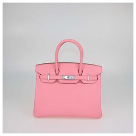 Hermès Borsa Birkin 30 Hermes Rose Confetti in pelle Epsom con hardware Palladium