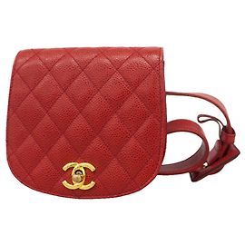 Chanel Matelassé Gürteltasche aus Caviar-Leder