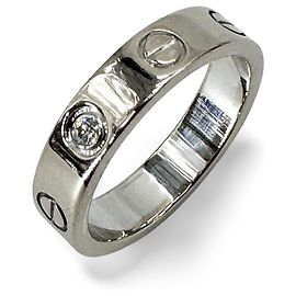 Cartier Love 3 Diamanten Ring 18K Weißgold mit Diamant