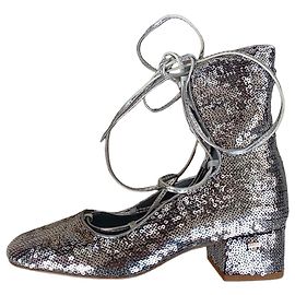 Stivaletti glitter argentati Chiara Ferragni