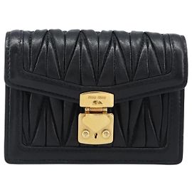 Miu Miu Biker Chain Matelassé Leather