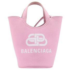 Balenciaga Wave Bucket Printed Canvas XS
