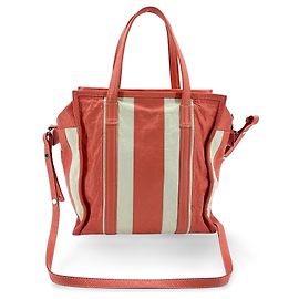 Balenciaga Bazar Gestreifte Leder XS