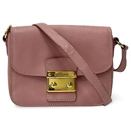 Borsa a tracolla Miu Miu in pelle borchiata Small