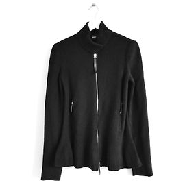 Giorgio Armani Veste en maille côtelée mélange cachemire