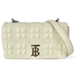 Portafoglio con catena Burberry Lola in pelle trapuntata