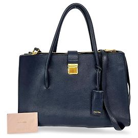 Miu Miu Madras Leather Large