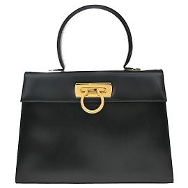 Salvatore Ferragamo Borsa in pelle con manico convertibile