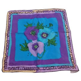Dolce & Gabbana Seidenschal mit Blumen