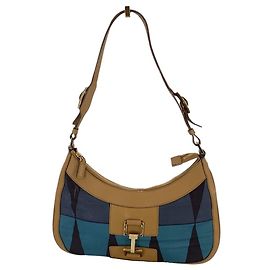 Gucci Vintage Jackie Hobo Schultertasche aus multicoloured Canvas und Leder