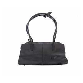 Autre Marque Bolso Maddie efecto croco negro