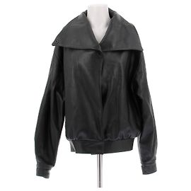 Autre Marque Chaqueta de cuero negra DIANA MILKANOVA