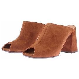 SéZane Bruna High Mules Leder Camel