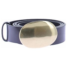 Autre Marque Ceinture noire avec détail doré