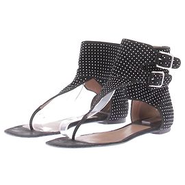 Laurence Dacade Sandálias pretas com strass
