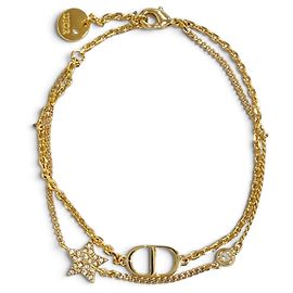 Christian Dior Gold Charm-Armband