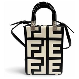Bolso de mano de piel pequeño FENDI x MARC JACOBS Sunshine Shopper