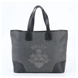 Sac cabas en cuir Bally Emblem Logo