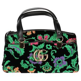Bolsa Gucci 550130 Ally em veludo bordado