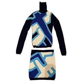 Versace Jeans Couture Conjunto de Jersey de Lana y Falda