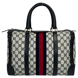 Bolso Mini Boston Gucci Vintage Sherry Line GG Pattern